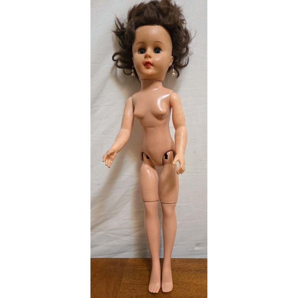 1950s Doll Jointed Walker Ballerina Dancer Doll 18" Sleep Blue Eyes Vintage